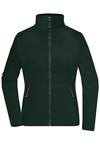 James & Nicholson Damen Microfleece Jacke - Leicht taillierte Jacke aus Anti-Pilling Microfleece | Farbe: dark-green | Grösse: L von James & Nicholson