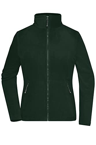 James & Nicholson Damen Microfleece Jacke - Leicht taillierte Jacke aus Anti-Pilling Microfleece | Farbe: dark-green | Grösse: M von James & Nicholson