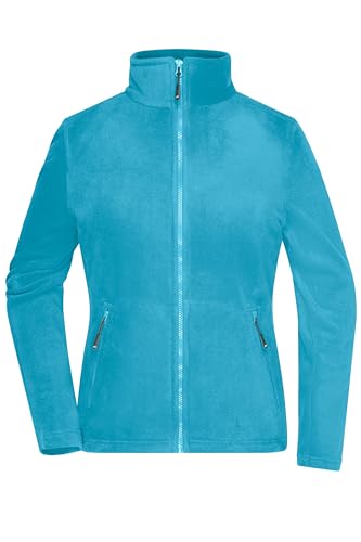 James & Nicholson Damen Microfleece Jacke - Leicht taillierte Jacke aus Anti-Pilling Microfleece | Farbe: turquoise | Grösse: 3XL von James & Nicholson