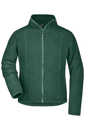 James & Nicholson Damen Microfleece Jacke - Leichte Jacke aus pflegeleichtem Microfleece | Farbe: dark-green | Grösse: M von James & Nicholson