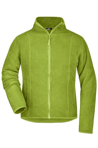 James & Nicholson Damen Microfleece Jacke - Leichte Jacke aus pflegeleichtem Microfleece | Farbe: lime-green | Grösse: M von James & Nicholson