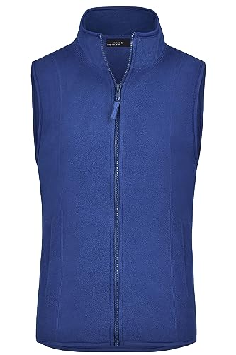 James & Nicholson Damen Microfleece Weste - Praktische Weste aus pflegeleichtem Microfleece | Farbe: royal | Grösse: M von James & Nicholson