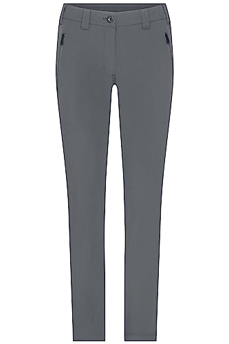 James & Nicholson Damen Pants - Bi-elastische Hose in sportlicher Optik | Farbe: Carbon | Grösse: XS von James & Nicholson