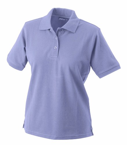 James & Nicholson Damenpolo Classic - Feines Piqué-Poloshirt mit gestrickten Bündchen | Farbe: Lilac | Grösse: M von James & Nicholson