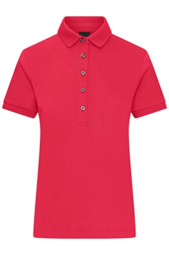 James & Nicholson Damen Polohemd in Premiumqualität - Hochwertiges Polo in Single-Jersey Qualität | Farbe: light-red | Grösse: L von James & Nicholson