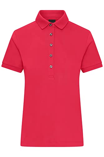 James & Nicholson Damen Polohemd in Premiumqualität - Hochwertiges Polo in Single-Jersey Qualität | Farbe: Light-red | Grösse: M von James & Nicholson