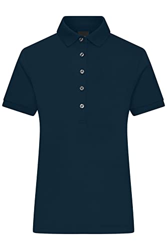 James & Nicholson Damen Polohemd in Premiumqualität - Hochwertiges Polo in Single-Jersey Qualität | Farbe: Navy | Grösse: L von James & Nicholson
