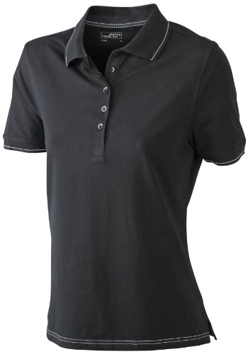 James & Nicholson Damen Poloshirt FunktionsElastic Medium black/white von James & Nicholson