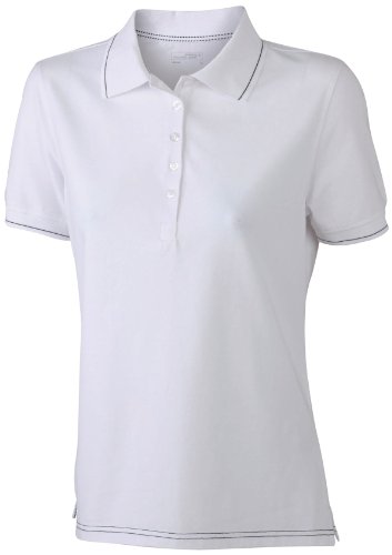 James & Nicholson Damen Poloshirt FunktionsElastic Medium white/black von James & Nicholson