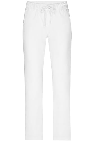 James & Nicholson Damen Schlupfhose - Praktische Schlupfhose mit elastischem Gummibund und gerader Beinweite | Farbe: white | Grösse: 50 von James & Nicholson