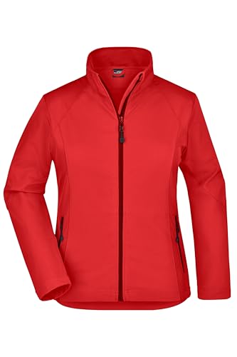 James & Nicholson Damen Softshell Jacke - Modische und sportliche Jacke aus elastischem Softshell | Farbe: red | Grösse: XL von James & Nicholson