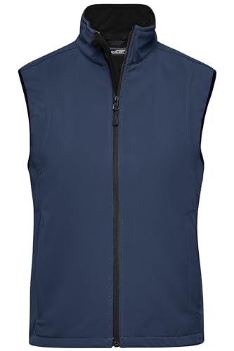 James & Nicholson Damen Softshell Weste - Figurbetonte Weste mit 3-lagiger TPU Membran | Farbe: navy | Grösse: XL von James & Nicholson