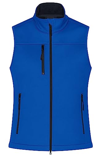 James & Nicholson Damen Softshell Weste Recycled Polyester - Leicht taillierte Softshellweste im sportlichen Look aus recyceltem Polyester | Farbe: nautic-blue | Grösse: XL von James & Nicholson