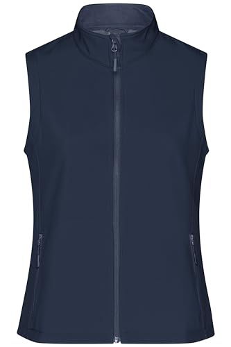 James & Nicholson Damen Softshell Weste - Taillierte Weste aus atmungsaktivem Softshell | Farbe: navy/navy | Grösse: XL von James & Nicholson