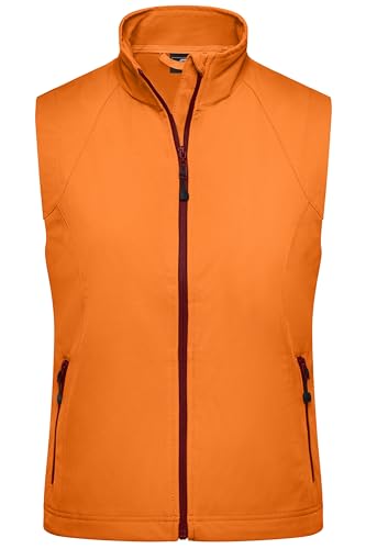 James & Nicholson Damen Softshell Weste - Taillierte Weste aus elastischem Softshell | Farbe: orange | Grösse: M von James & Nicholson