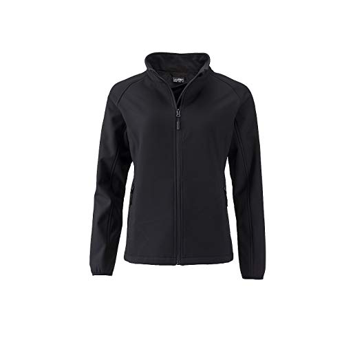 James & Nicholson - Damen Softshelljacke für Promotion und Freizeit (L, Black/Black) von James & Nicholson