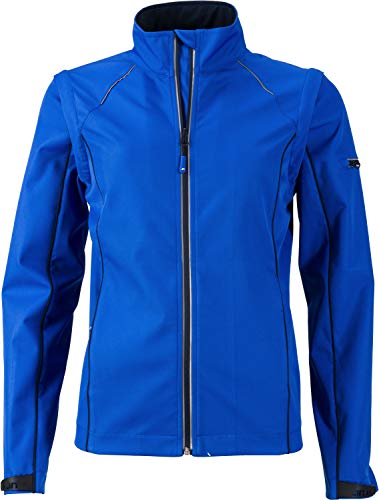 James & Nicholson Damen Softshelljacke mit abzippbaren Ärmeln - Taillierte Funktionsjacke mit TPU-Membran | Farbe: nautic-blue/navy | Grösse: XL von James & Nicholson