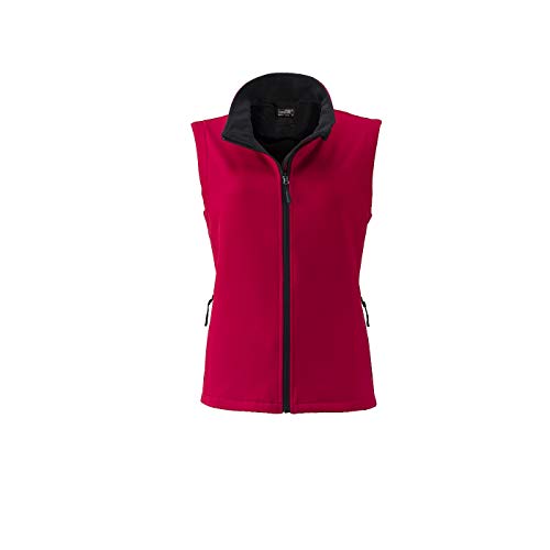 James & Nicholson - Damen Softshellweste für Promotion und Freizeit (L, Red/Black) von James & Nicholson