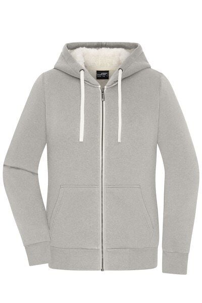 James & Nicholson Damen Sweatjacke mit Sherpa-Futter der Marke James&Nicholson von James & Nicholson