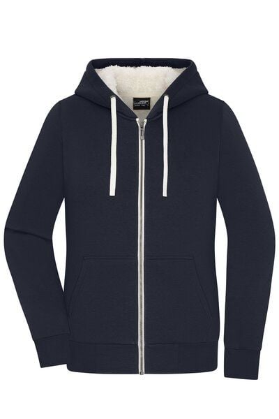 James & Nicholson Damen Sweatjacke mit Sherpa-Futter der Marke James&Nicholson von James & Nicholson