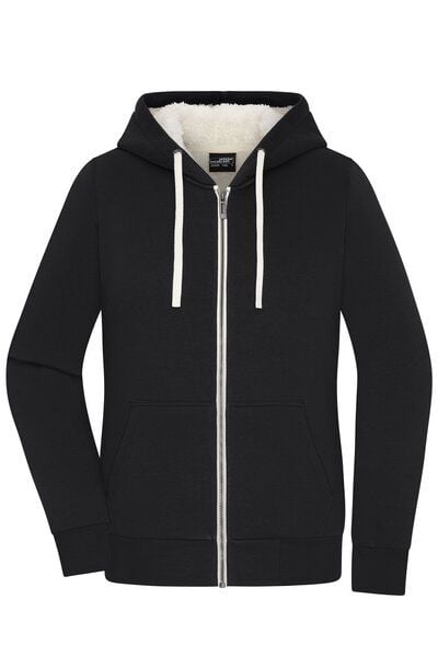 James & Nicholson Damen Sweatjacke mit Sherpa-Futter der Marke James&Nicholson von James & Nicholson