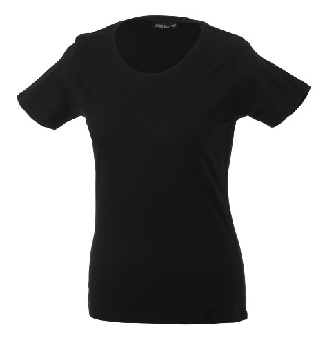 James & Nicholson Damen T-Shirt Basic Large black von James & Nicholson