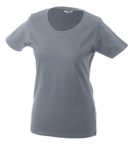 James & Nicholson Damen T-Shirt Basic Large greyheather von James & Nicholson