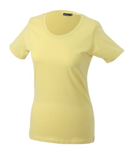 James & Nicholson Damen T-Shirt Basic Large light-yellow von James & Nicholson