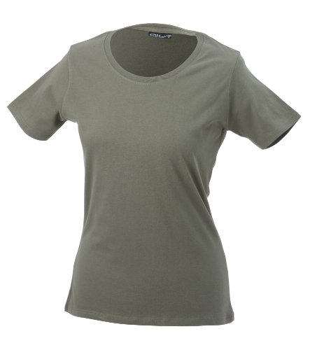 James & Nicholson Damen T-Shirt Basic Large olive von James & Nicholson