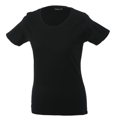 James & Nicholson Damen T-Shirt Basic Medium black von James & Nicholson