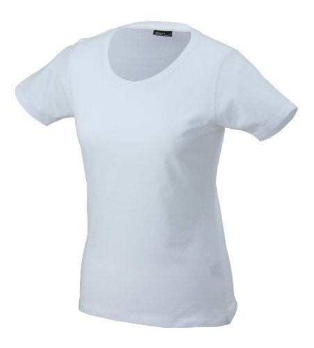 James & Nicholson Damen T-Shirt Basic Medium white von James & Nicholson