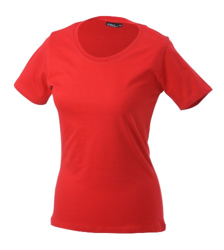James & Nicholson Damen T-Shirt Basic Small red von James & Nicholson