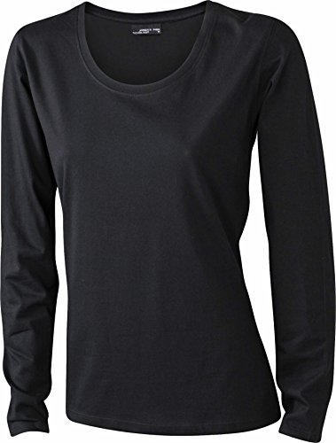 James & Nicholson Damen T-Shirt Langarmshirt Large black von James & Nicholson