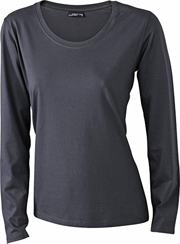 James & Nicholson Damen T-Shirt Langarmshirt Small graphite von James & Nicholson