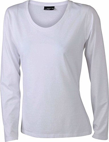 James & Nicholson Damen T-Shirt Langarmshirt X-Large white von James & Nicholson