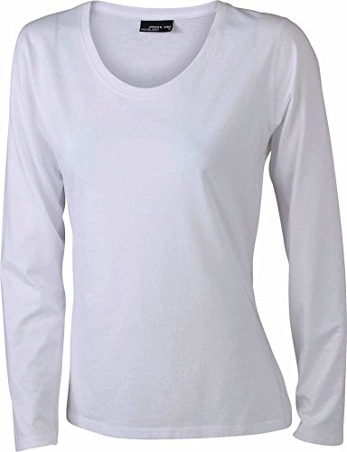 James & Nicholson Damen T-Shirt Langarmshirt XXX-Large white von James & Nicholson