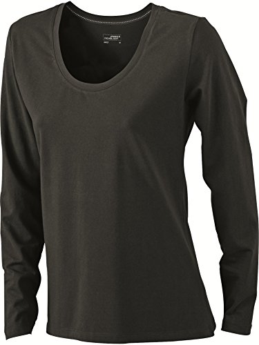 James & Nicholson Damen T-Shirt Stretch Longsleeve X-Large black von James & Nicholson