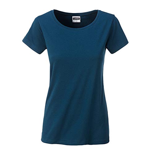 James & Nicholson - Damen T-Shirt in klassischer Form (L, Petrol) von James & Nicholson