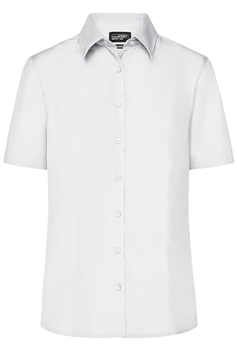 James & Nicholson - Damen T-Shirt mit trendigem Rollsaum (S, White) von James & Nicholson