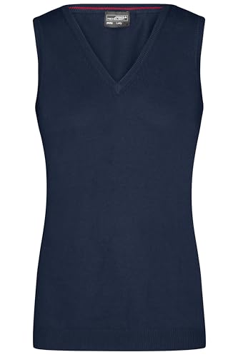 James & Nicholson Damen V-Pullunder - Tailliert geschnittener Pullunder mit tiefem V-Ausschnitt | Farbe: navy | Grösse: L James & Nicholson Damen V-Pullunder - Tailliert geschnittener Pullunder mit tiefem V-Ausschnitt | Farbe: navy | Grösse: L von James & Nicholson