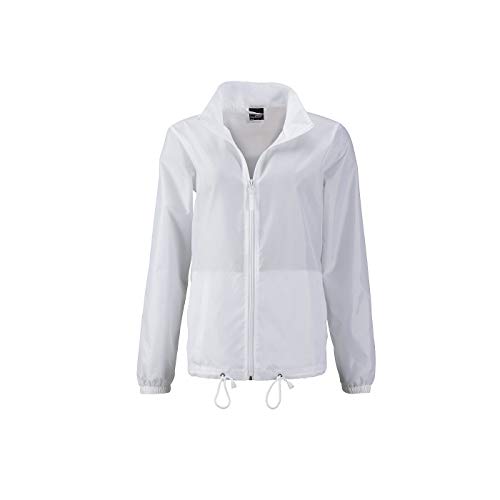 James & Nicholson - Damen Windbreaker für Promotion und Freizeit (L, White) von James & Nicholson