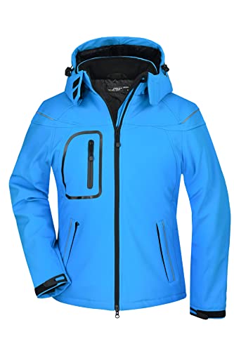 James & Nicholson Damen Winter Softshelljacke - Leicht taillierte Softshell-Funktionsjacke mit TPU Membran | Farbe: aqua | Grösse: L von James & Nicholson