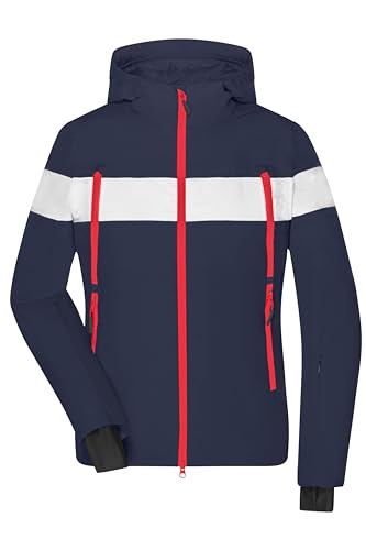 James & Nicholson Damen Wintersport Jacke - Sportliche Winterjacke mit nachhaltiger DuPont™ Sorona® Wattierung | Farbe: navy/white | Grösse: XXL von James & Nicholson