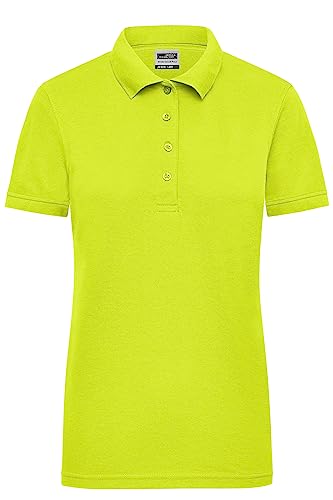 James & Nicholson Damen Workwear Polo Signal - Poloshirt in leuchtenden Farben für Freizeit und Beruf | Farbe: neon-Yellow | Grösse: 4XL von James & Nicholson