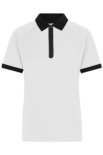 James & Nicholson Damen Zip-Polo - Polo mit Reißverschluss für Promotion, Sport und Freizeit | Farbe: white/black | Grösse: XXL James & Nicholson Damen Zip-Polo - Polo mit Reißverschluss für Promotion, Sport und Freizeit | Farbe: white/black | Grösse: XXL von James & Nicholson