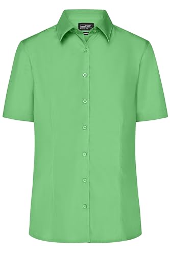 James & Nicholson Damenbluse Easy Care Kurzarm - Taillierte Bluse in umfangreicher Größenauswahl | Farbe: lime-green | Grösse: XXL von James & Nicholson