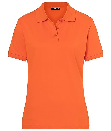 James & Nicholson Damenpolo Classic - Piqué-Poloshirt mit gestrickten Bündchen | Farbe: Dark-orange | Grösse: L von James & Nicholson