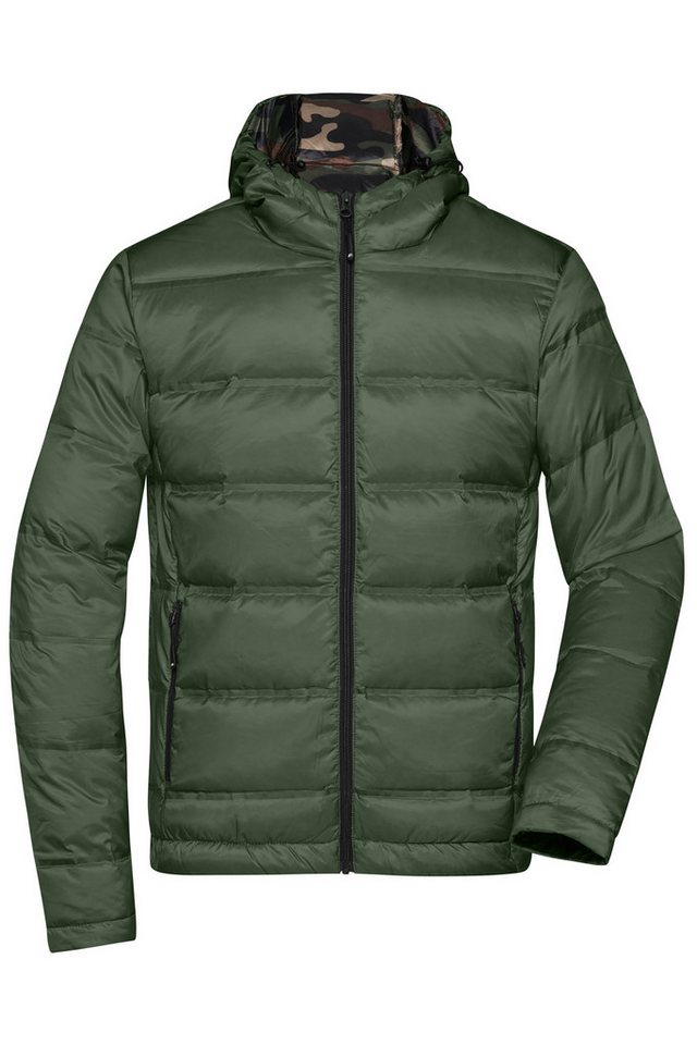 James & Nicholson Daunenjacke Sportliche Herren Daunenjacke mit Kontrast-Innenfutter JN1152 Gesteppte Daunenjacke in verschiedenen Farben von James & Nicholson