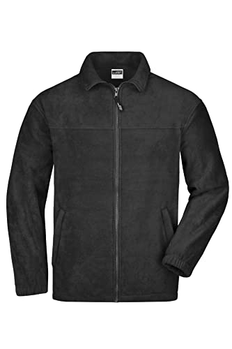 James & Nicholson Fleece Jacke - aus pflegeleichtem Anti-Pilling-Fleece für Damen und Herren | Farbe: black | Grösse: 3XL von James & Nicholson