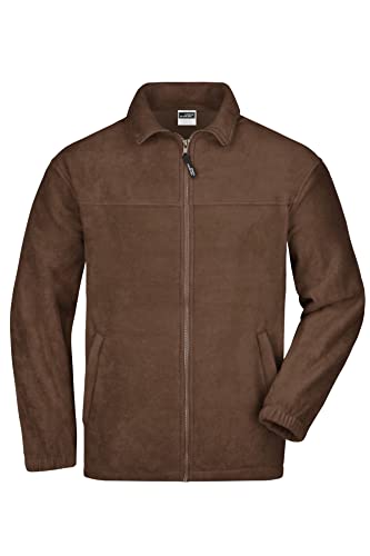 James & Nicholson Fleece Jacke - aus pflegeleichtem Anti-Pilling-Fleece für Damen und Herren | Farbe: brown | Grösse: 3XL von James & Nicholson